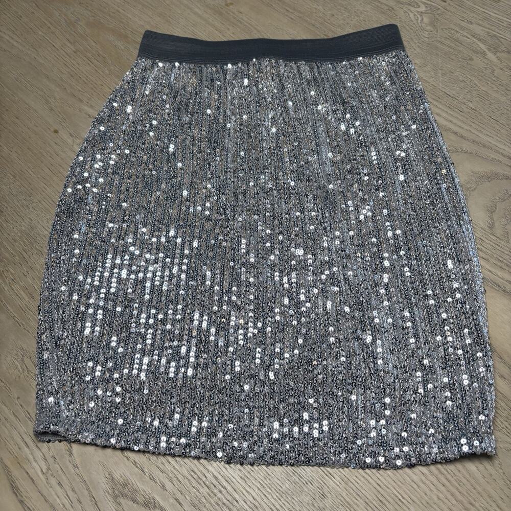 ASOS Womens Mini Rhinestone Bedazzled Shirt Skirt Size 4 Party New Years Holiday